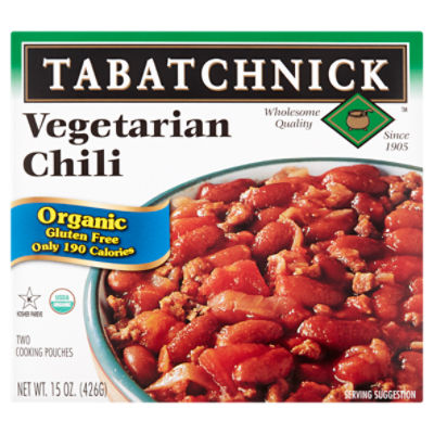 Tabatchnick Organic Vegetarian Chili, 2 count, 15 oz