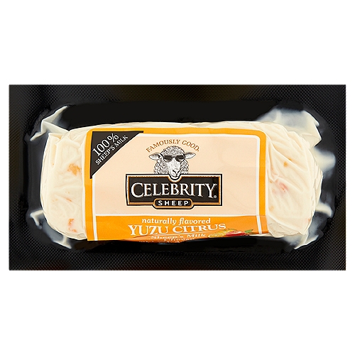 Famously Good Celebrity Sheep Yuzu Citrus Sheep's Milk Cheese, 4 oz