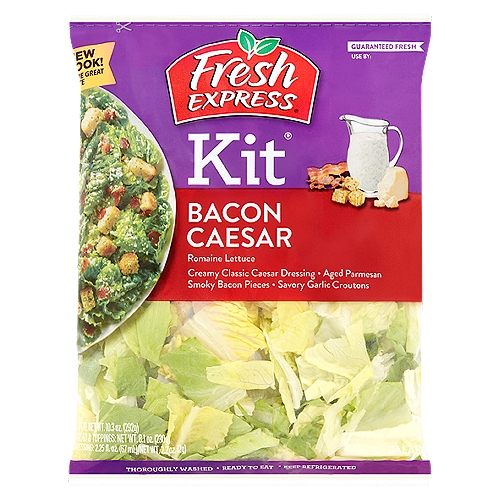 Fresh Express Kit Bacon Caesar Salad, 10.3 oz