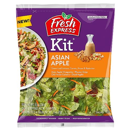 Fresh Express Asian Apple Salad Kit, 9.1 oz