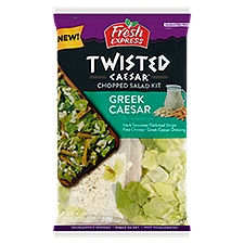 Fresh Express Twisted Caesar Greek Caesar Chopped Salad Kit, 9.3 oz
