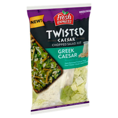 Fresh Express Twisted Caesar Greek Caesar, Chopped Salad Kit