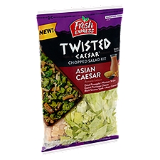Fresh Express Twisted Caesar Asian Caesar, Chopped Salad Kit, 9.6 Ounce