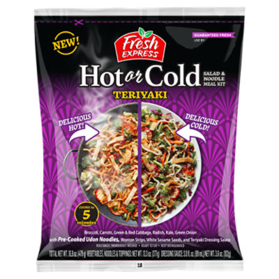 Fresh Express Hot or Cold Teriyaki Salad & Noodle Meal Kit, 16.9 oz