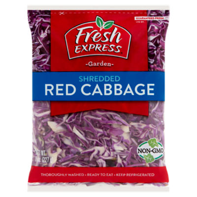 Fresh Express Shredded Red Cabbage, 8 oz, 8 Ounce