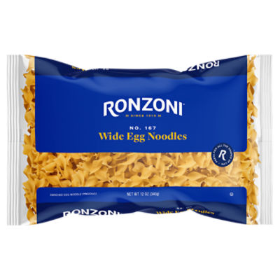 Ronzoni, Wide Egg Noodles, 12 oz, low fat, sodium free with no artificial colors or preservatives