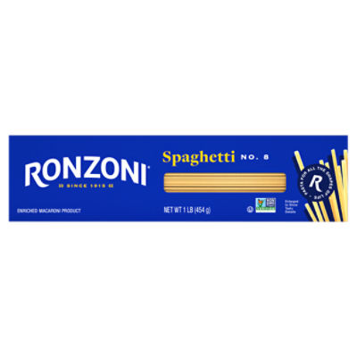 Ronzoni No. 8 Spaghetti Pasta, 1 lb