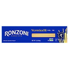 Ronzoni Vermicelli, 16 oz, Long, Thin, Non-GMO Pasta, 1 Pound