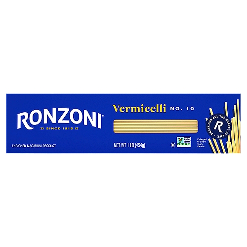 Ronzoni Vermicelli, 16 oz, Long, Thin, Non-GMO Pasta