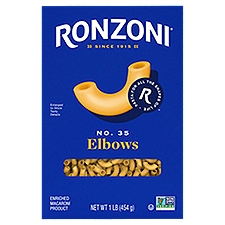Ronzoni Elbows, 16 oz, Non-GMO Macaroni Pasta for Mac and Cheese