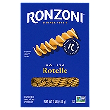 Ronzoni Rotelle, 16 oz, Large Spiral Corkscrew Pasta, Non-GMO, 16 Ounce