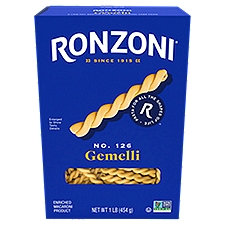 Ronzoni Gemelli, 16 oz, Non-GMO Twisty Tube Pasta