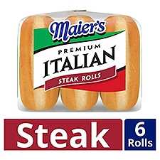 Maier's Premium Italian Steak Rolls, 6 count, 15 oz, 15 Ounce