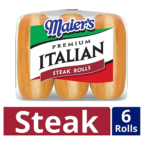 Maier's Premium Italian Steak Rolls, 6 count, 15 oz