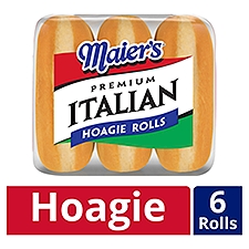 Maier's Premium Italian Hoagie Rolls, 6 count, 1 lb 2 oz, 18 Ounce