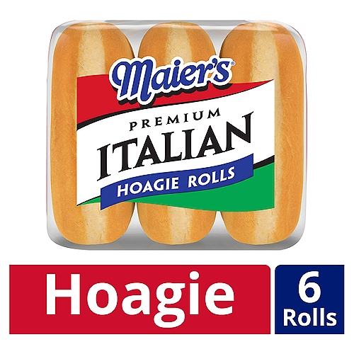 Maier's Premium Italian Hoagie Rolls, 6 count, 1 lb 2 oz