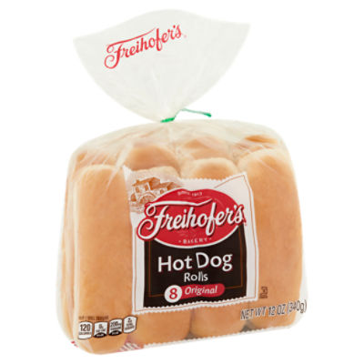 Freihofer's Bakery Original Hot Dog Rolls, 8 count, 12 oz