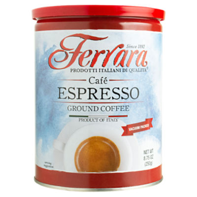 Ferrara Café Espresso Ground Coffee, 8.75 oz