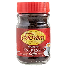 Ferrara Instant Espresso Coffee, 2 oz, 2 Ounce