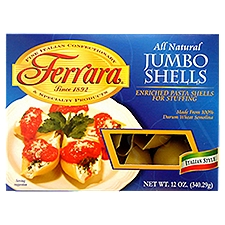 Ferrara Jumbo Shells, Pasta, 12 Ounce