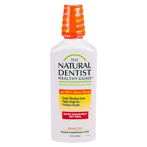 The Natural Dentist Healthy Gums Orange Zest Antigingivitis/Antiplaque Rinse, 16.9 fl oz