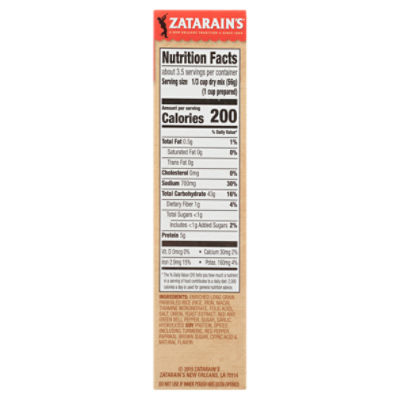 Zatarain's Yellow Rice, Sides 6.9 Oz