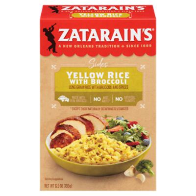 Zatarain's Sides Yellow Rice with Broccoli, 6.9 oz