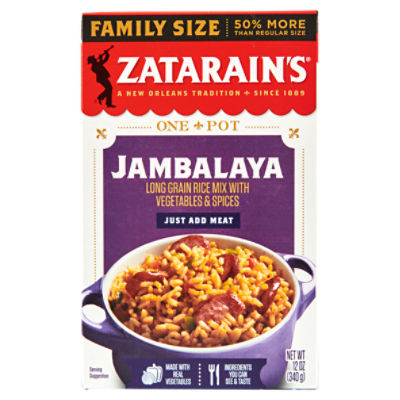 Zatarain's Jambalaya Rice - Family Size, 12 oz