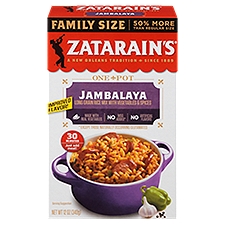 Zatarain's One Pot Jambalaya Rice Mix Family Size, 12 oz