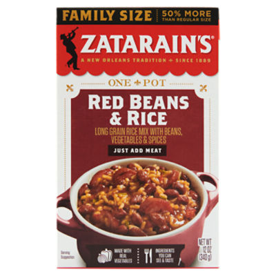 Zatarain's Red Beans & Rice Family Size, 12 oz - ShopRite