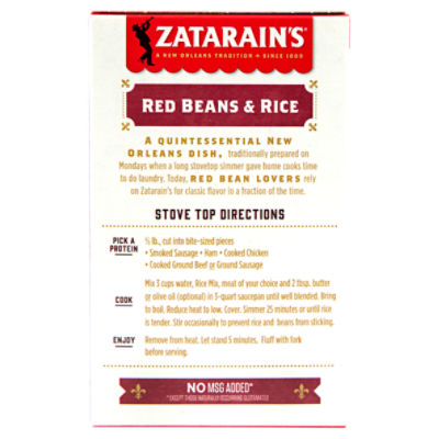 Zatarain's Red Beans & Rice Dinner Mix, 8 oz