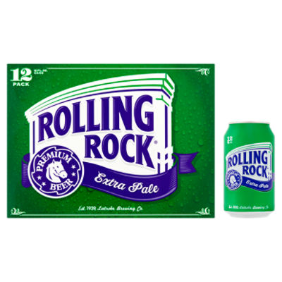 Rolling Rock Extra Pale Premium Beer, 12 fl oz, 12 count
