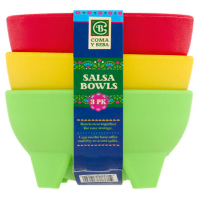 Coma Y Beba 10.8 oz Salsa Bowls, 3 count