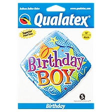 Qualatex Suprafoil Birthday Boy, Balloon, 1 Each