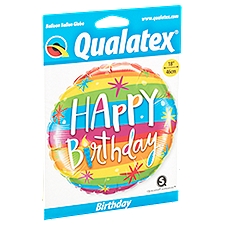Qualatex Suprafoil 18'' Birthday Balloon, 1 Each