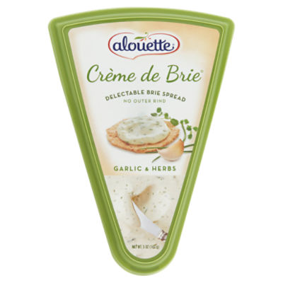 Alouette Crème de Brie Garlic & Herbs Delectable Brie Spread, 5 oz, 5 Ounce