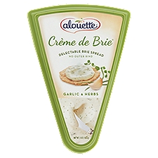 Alouette Crème de Brie Garlic & Herbs Delectable Brie, Spread, 5 Ounce