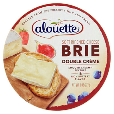 Alouette Brie Double Crème Soft Ripened Cheese, 8 oz