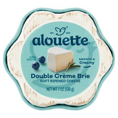 Alouette Double Crème Brie Soft Ripened Cheese, 7 oz