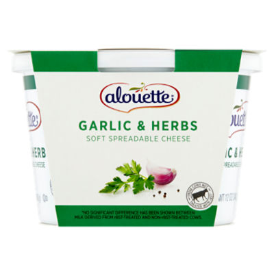 Alouette Garlic & Herbs Soft Spreadable Cheese Party Size, 12 oz
