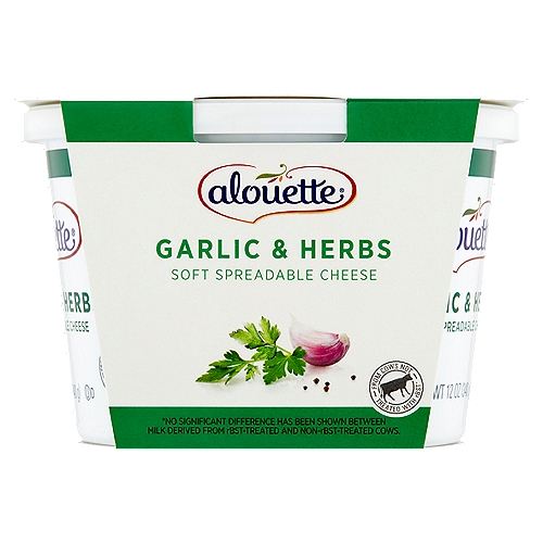 Alouette Garlic & Herbs Soft Spreadable Cheese Party Size, 12 oz