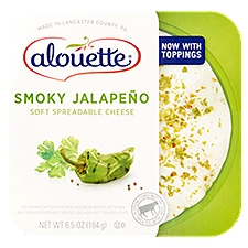 Alouette Smoky Jalapeño Soft Spreadable Cheese, 6.5 oz, 6.5 Ounce
