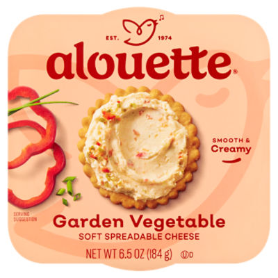 Alouette Garden Vegetable Soft Spreadable Cheese, 6.5 oz