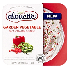 Alouette Garden Vegetable Soft, Spreadable Cheese, 6.5 Ounce
