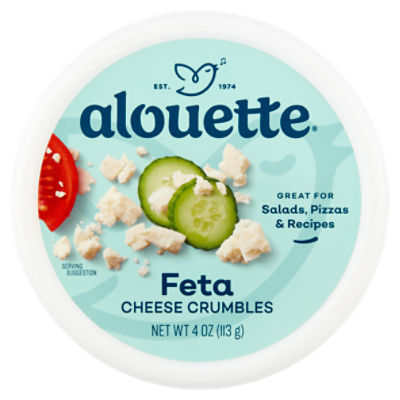 Alouette Feta Crumbled Cheese, 4 oz