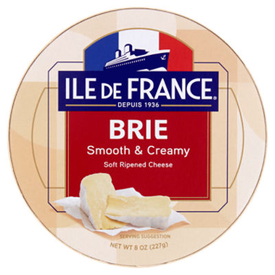 Ile de France Brie Soft Ripened Cheese, 8 oz