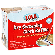 Lola Dry Sweeping Cloth Refills, 16 count