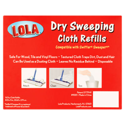 Lola Dry Sweeping Cloth Refills, 16 count - The Fresh Grocer