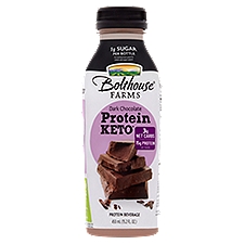 Bolthouse Farms Protein Keto No Sugar Added Dark Chocolate, Protein Beverage, 15.2 Fluid ounce
