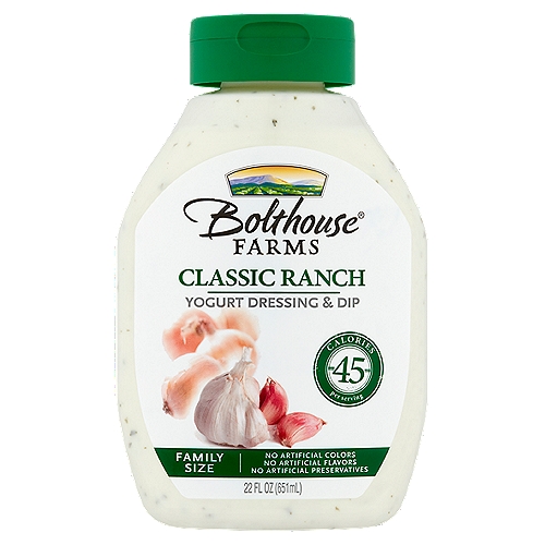 Bolthouse Farms Classic Ranch Yogurt Dressing & Dip Family Size, 22 fl oz